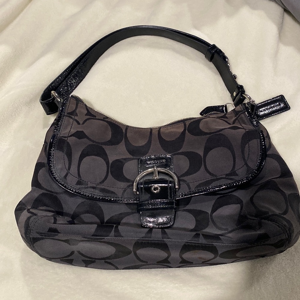 Black coach purse used